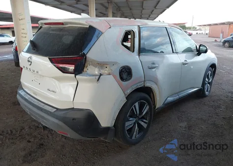 2021 Nissan Rogue Sl z USA, uszkodzony, nr VIN 5N1AT3CB4MC791711